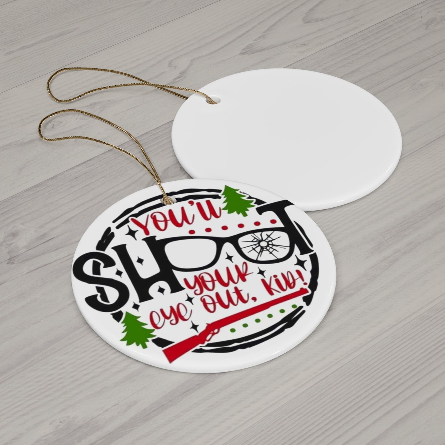 A Christmas Story, ,Ceramic Ornament, 4 Shapes