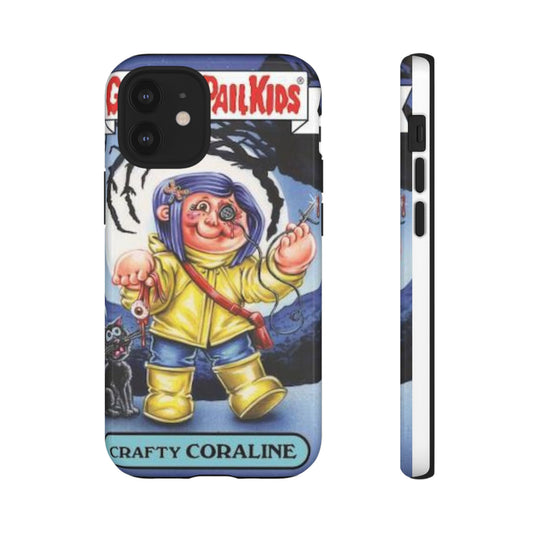 Custom Coraline GPK, iPhone, Samsung, Tough Phone Cases
