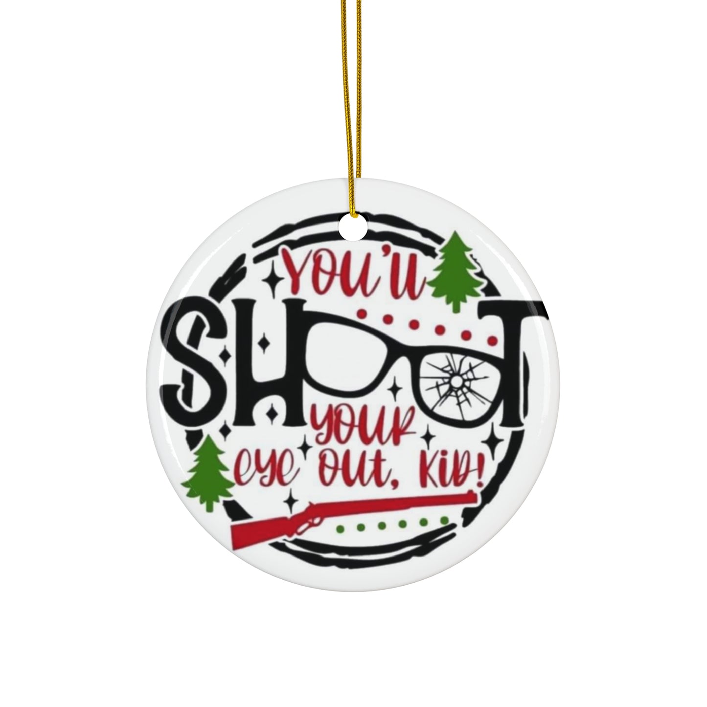 A Christmas Story, ,Ceramic Ornament, 4 Shapes